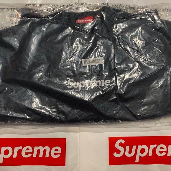 Supreme Washed Box Logo Crewneck Navy Medium SS25 - Picture 3 of 8
